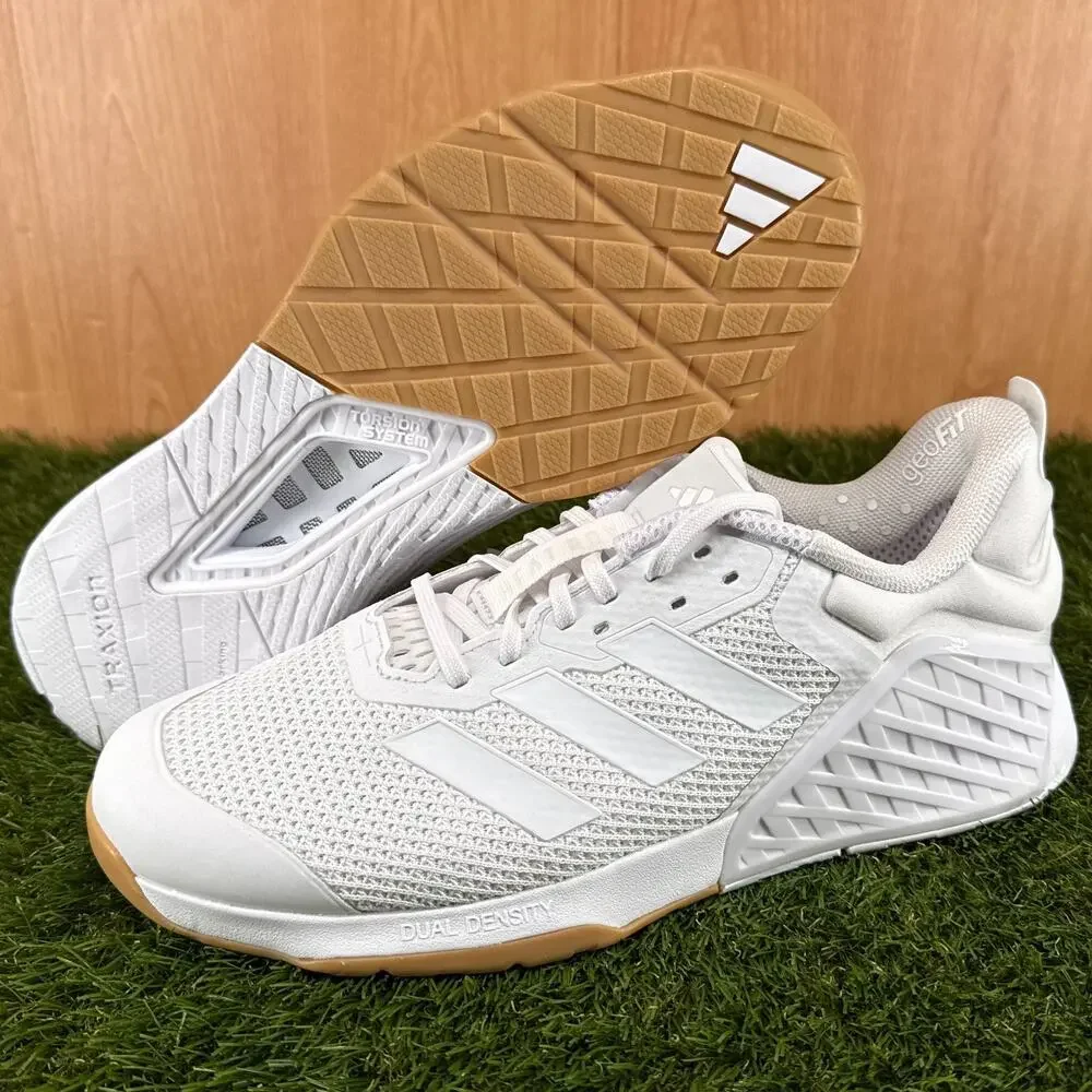adidas Dropset 3 White Gum Training Shoes ID8628 Men's Size 11